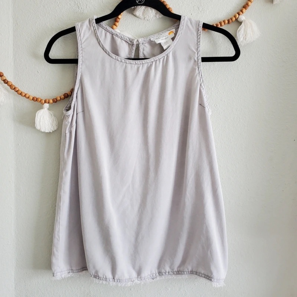 C&C California Pale Gray Scoop Neck Tank